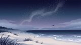 伊良部島の夜の海