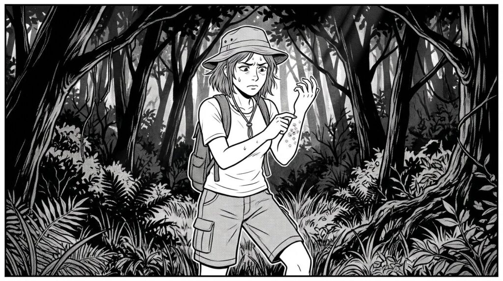 蚊に刺されて後悔する