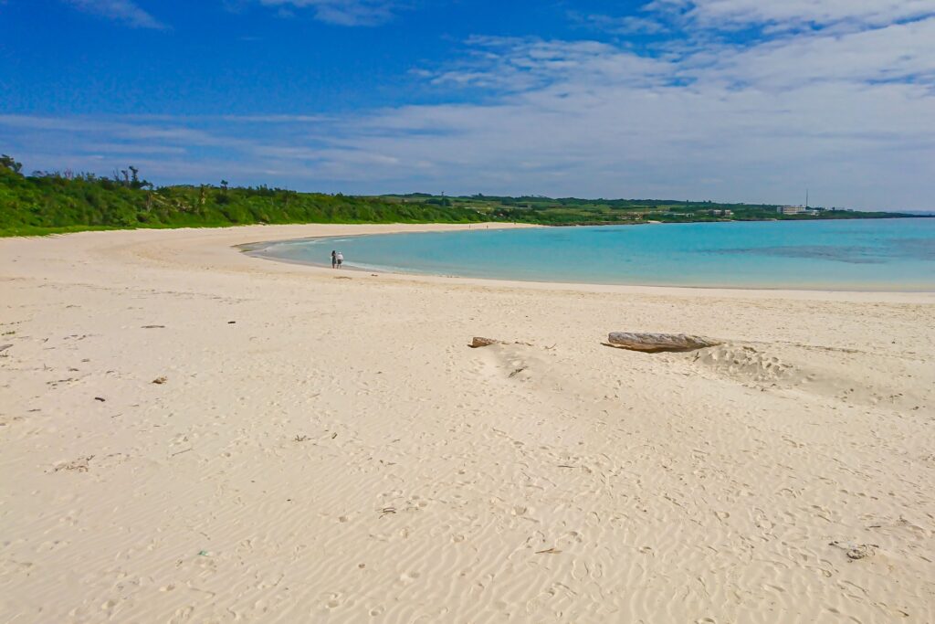 渡口の浜　白い砂