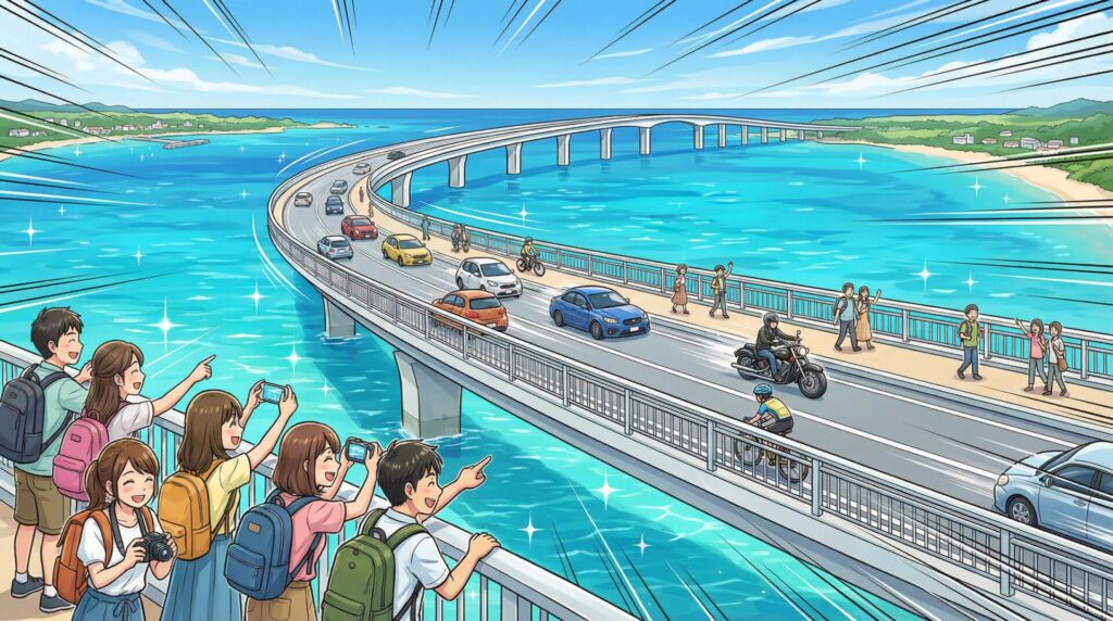 宮古島と伊良部島を結ぶ日本最長の無料橋
