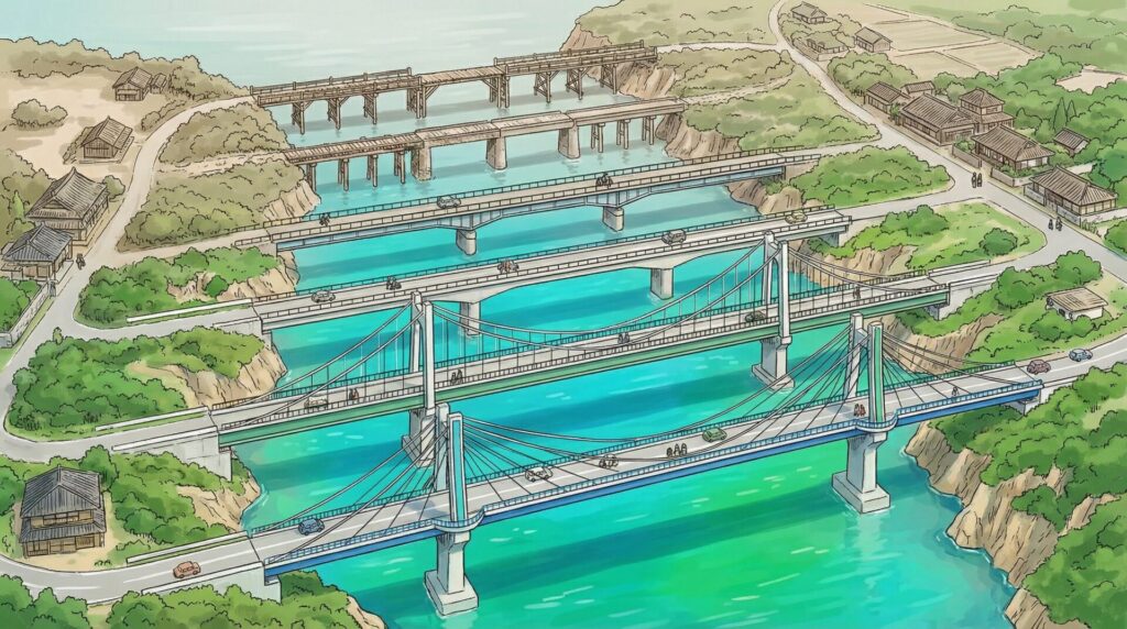 下地島と伊良部島を結ぶ6本の橋