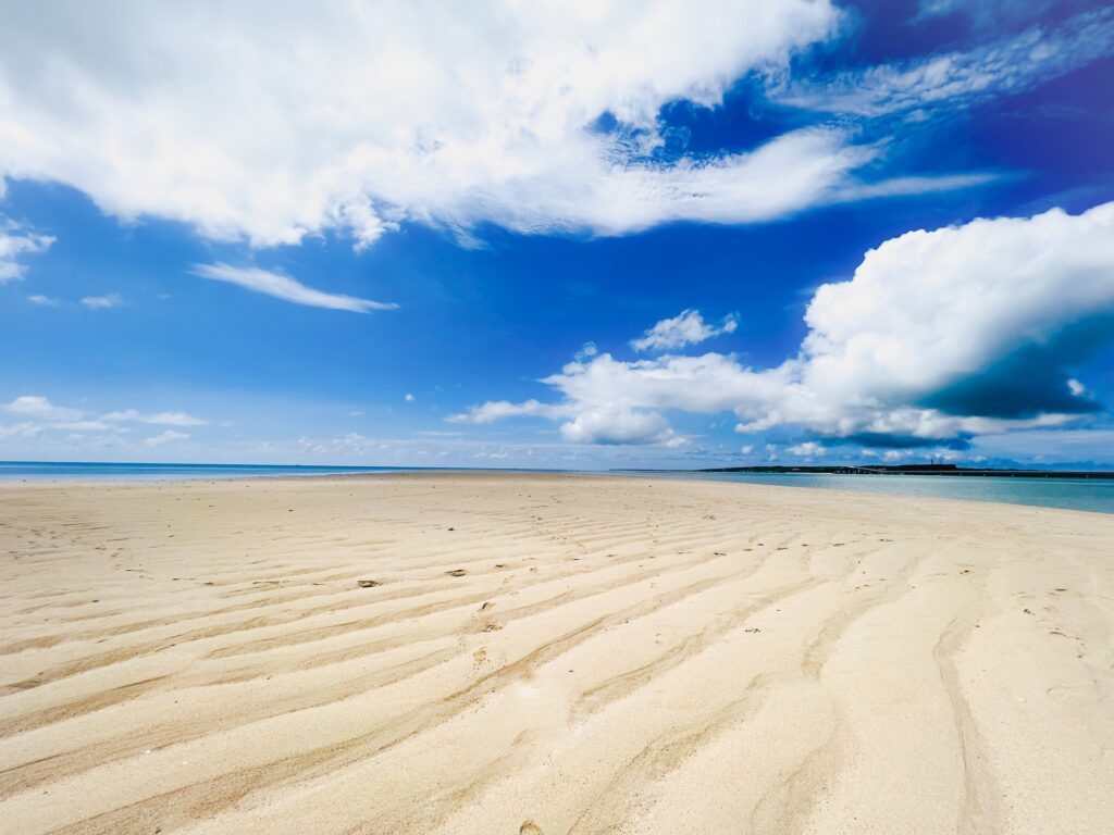 渡口の浜の砂模様